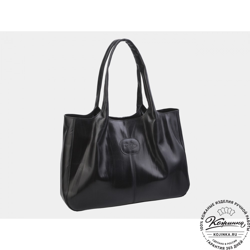 Женская кожаная сумка "Миранда" (чёрная)